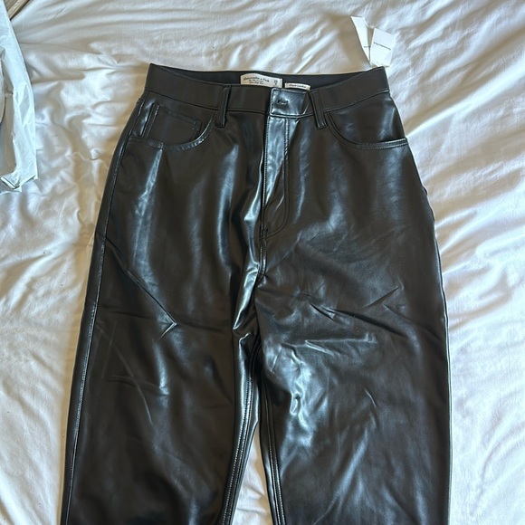 Abercrombie Leather Pants - Picture 1 of 7